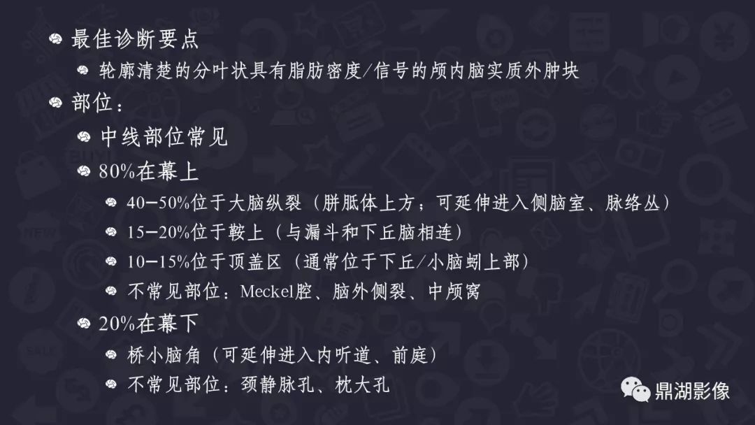 【PPT】颅内脂肪瘤影像诊断及鉴别诊断