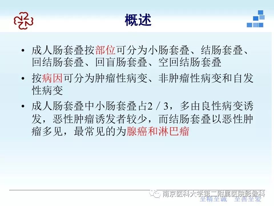 【PPT】专题读片—成人肠套叠