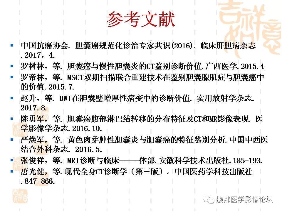 【病例】胆囊癌1例CT及MR影像表现