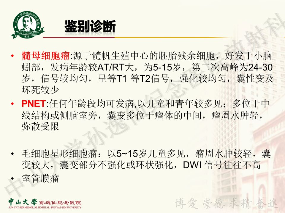 【病例】非典型畸胎瘤/横纹肌样瘤1例CT及MR
