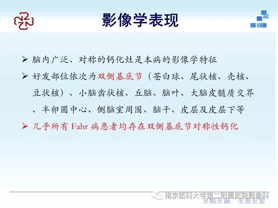 【PPT】Fahr病的影像学表现