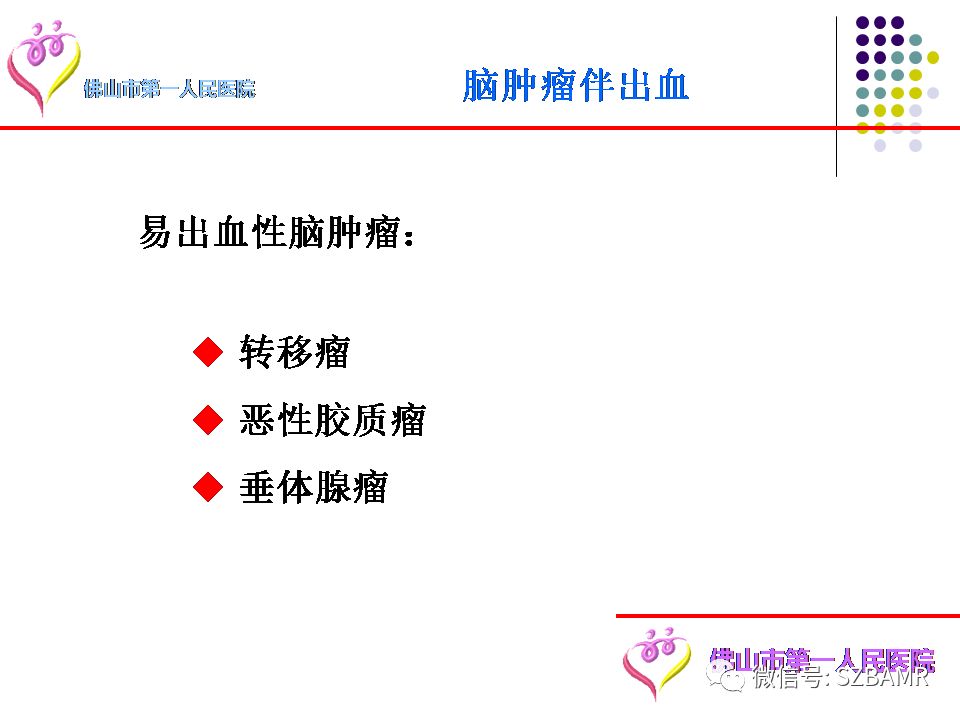【PPT】脑出血MR表现及病因分析