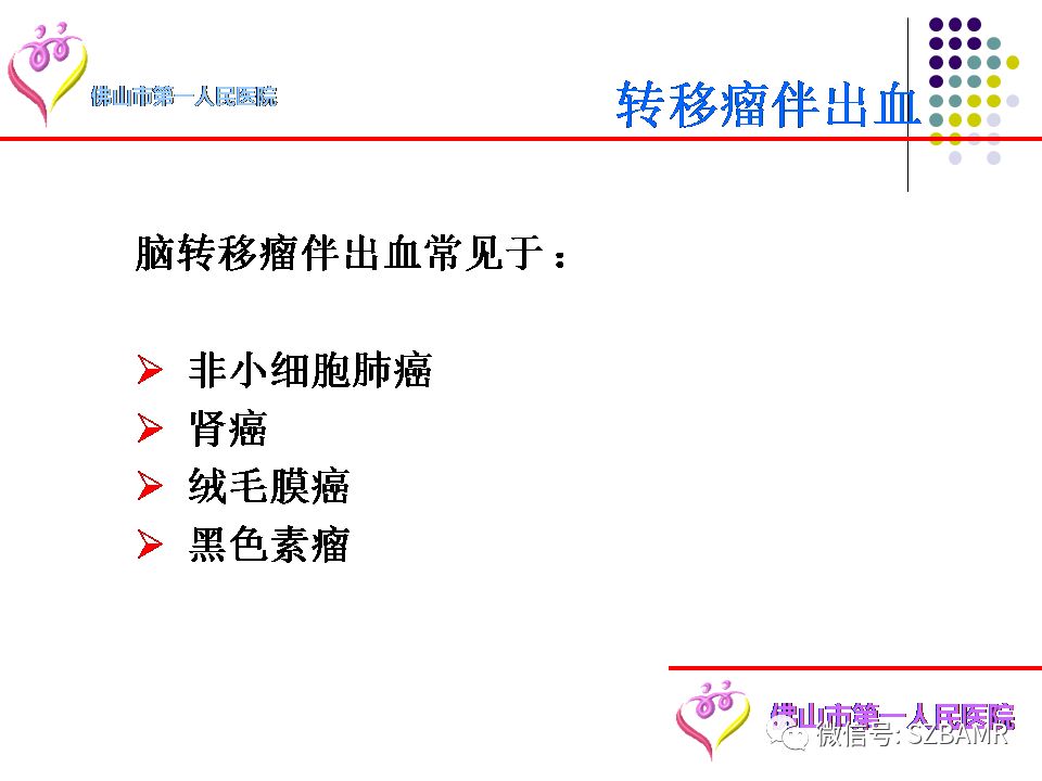 【PPT】脑出血MR表现及病因分析