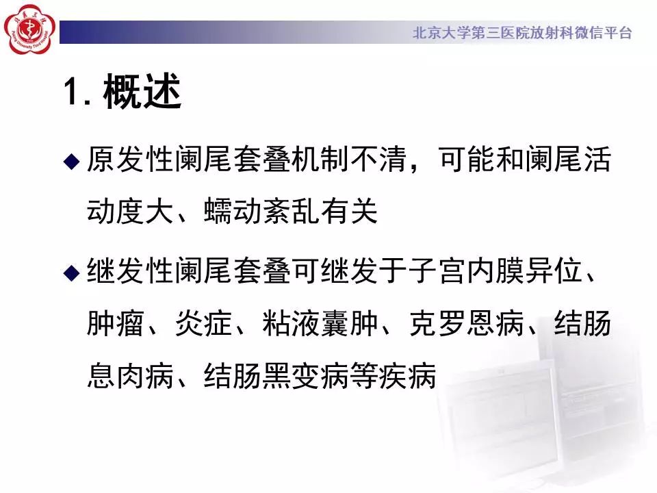 【病例】阑尾套叠1例CT影像表现