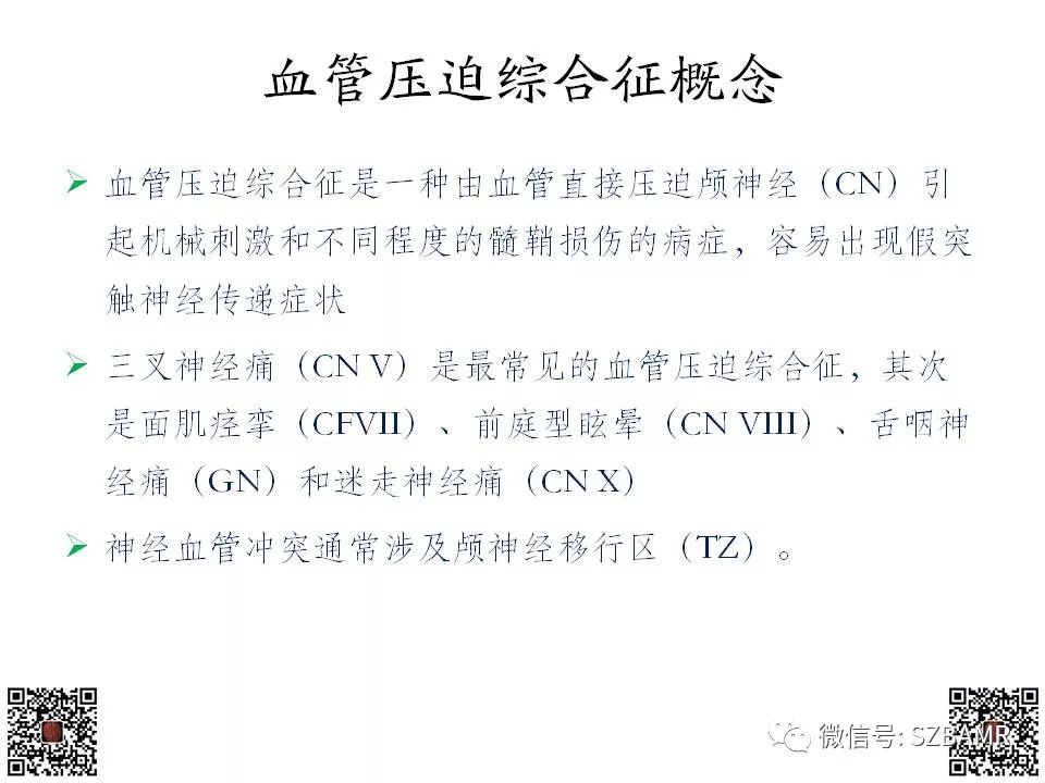 【PPT】神经血管压迫综合征的影像学表现