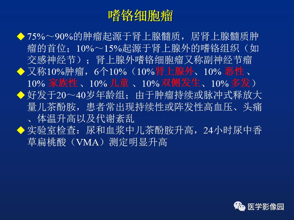 【PPT】肾上腺疾病的影像学表现