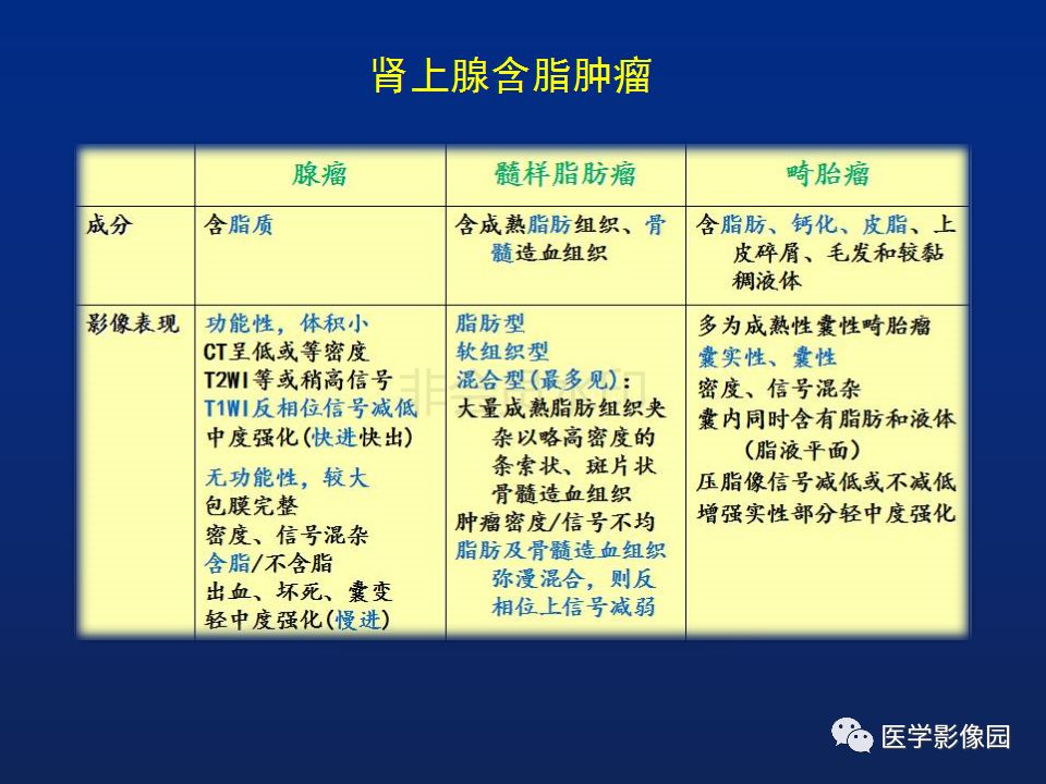 【PPT】肾上腺疾病的影像学表现