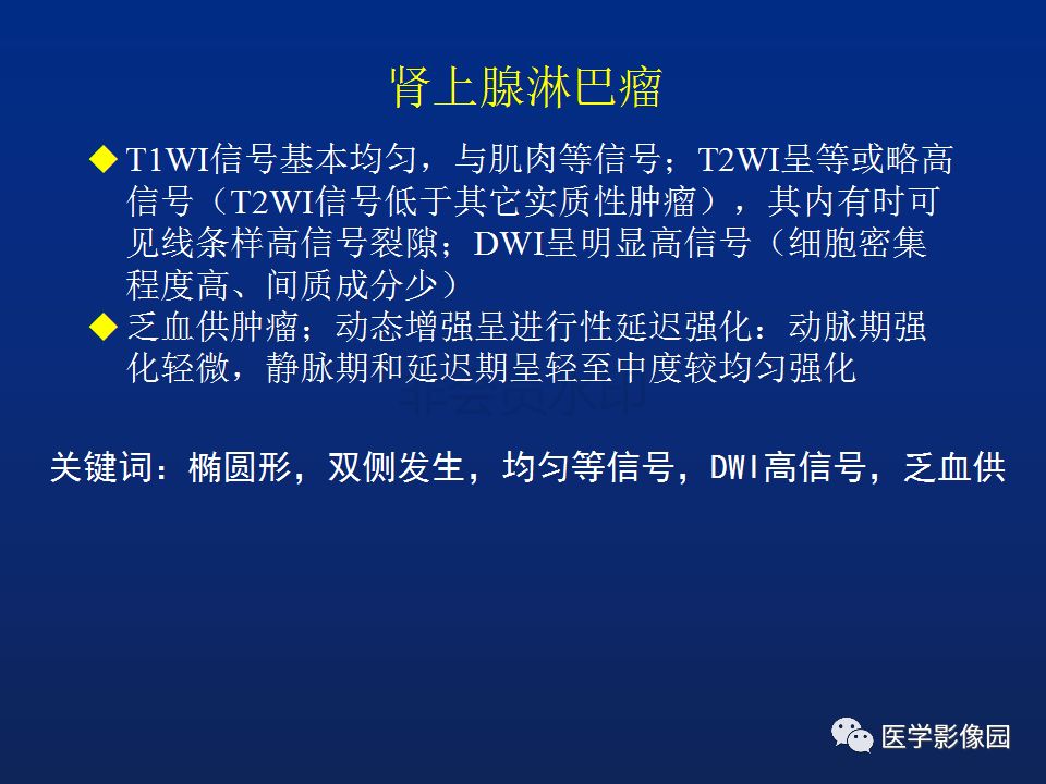 【PPT】肾上腺疾病的影像学表现