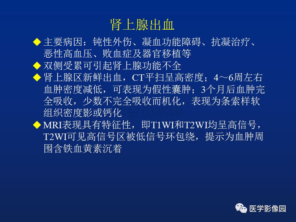 【PPT】肾上腺疾病的影像学表现