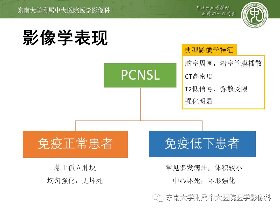 【病例】原发性中枢神经系统淋巴瘤1例CT及MR