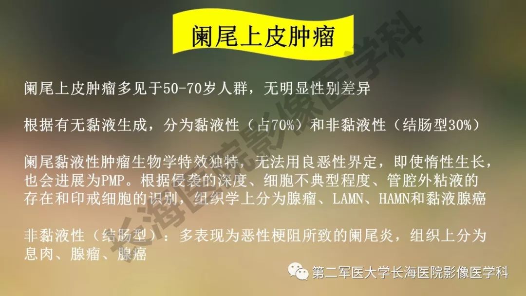 【PPT】阑尾常见原发肿瘤影像学表现