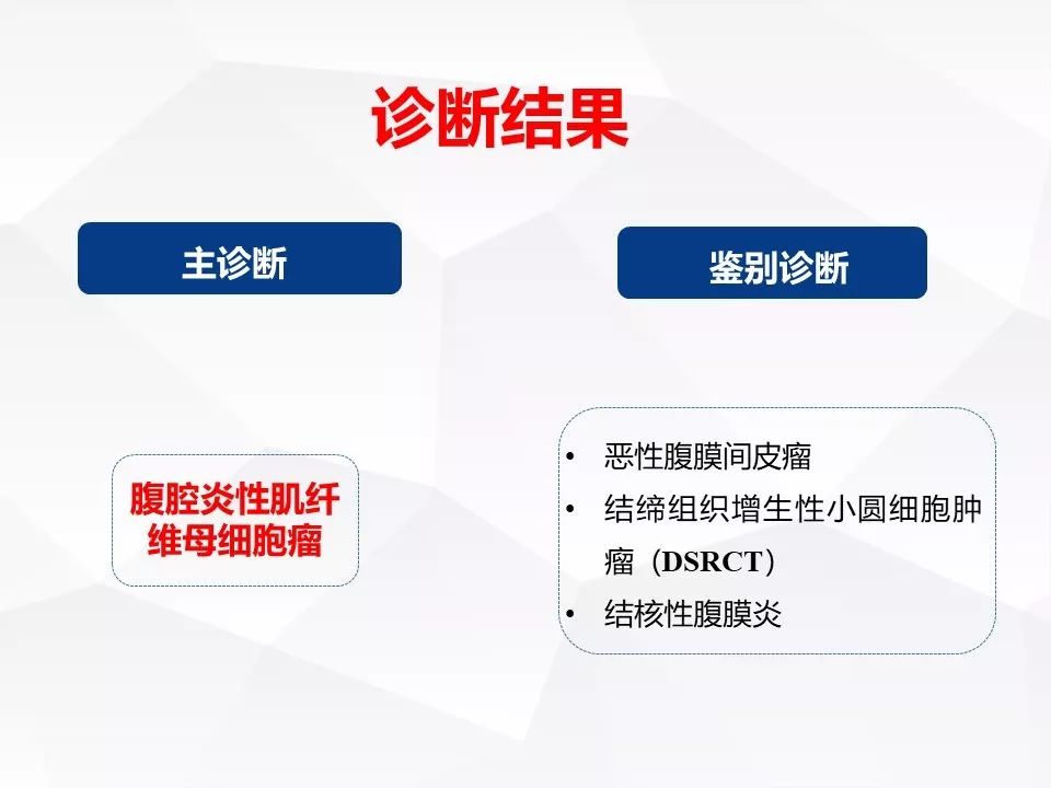 【病例】腹腔多发炎性肌纤维母细胞瘤IMT1例