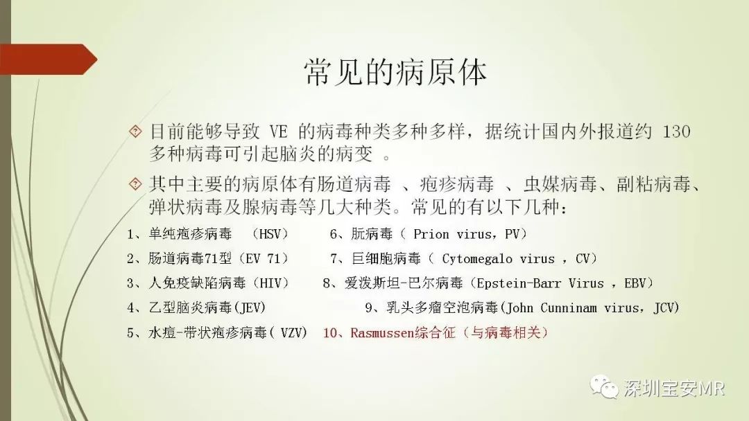 【PPT】病毒性脑炎的影像表现