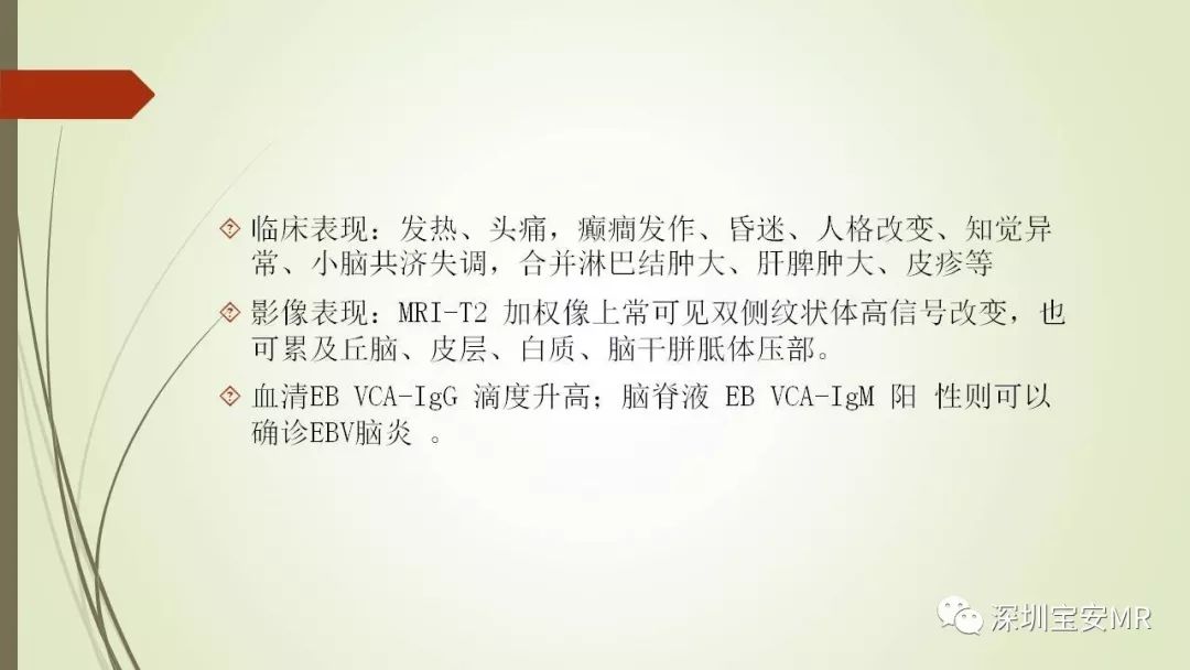 【PPT】病毒性脑炎的影像表现