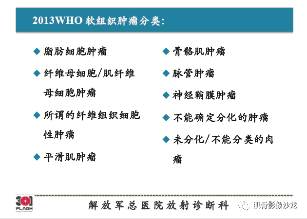 【PPT】软组织肿瘤磁共振诊断分析思路