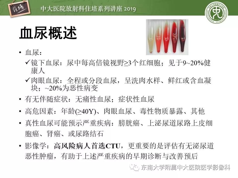 【PPT】血尿的影像分析思路