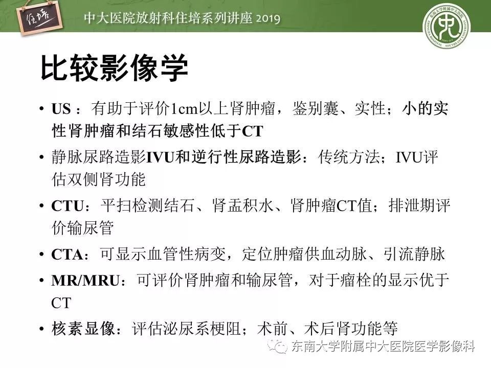 【PPT】血尿的影像分析思路