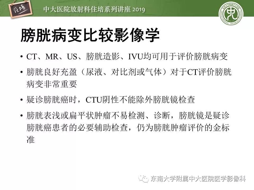 【PPT】血尿的影像分析思路