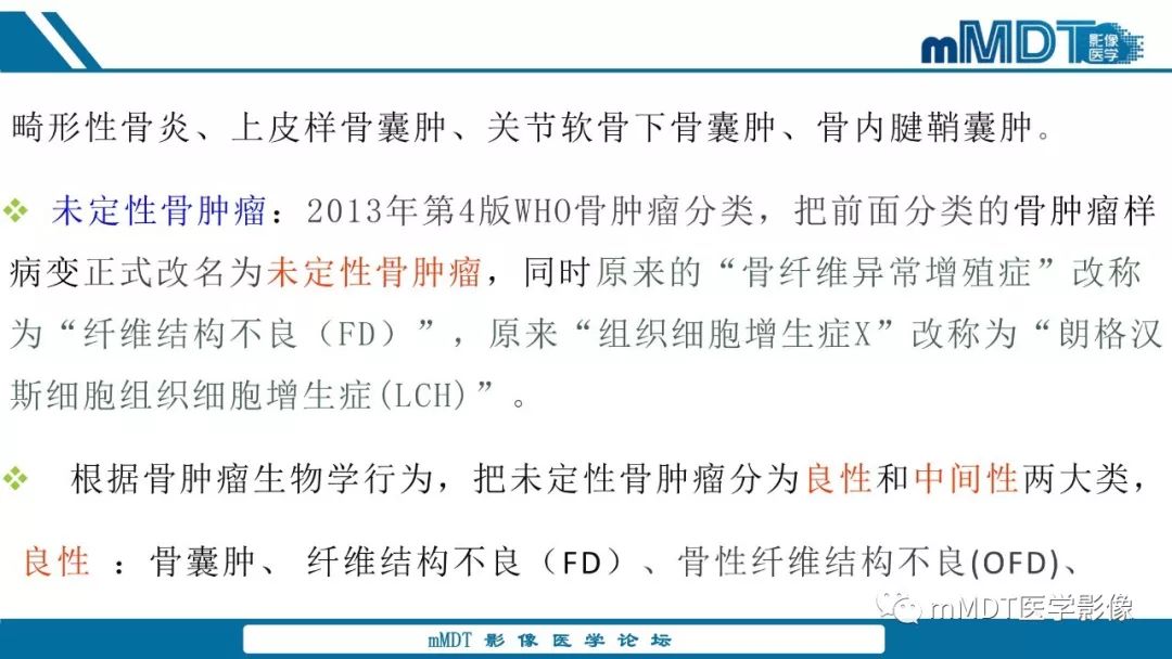【PPT】未定性骨肿瘤影像学表现