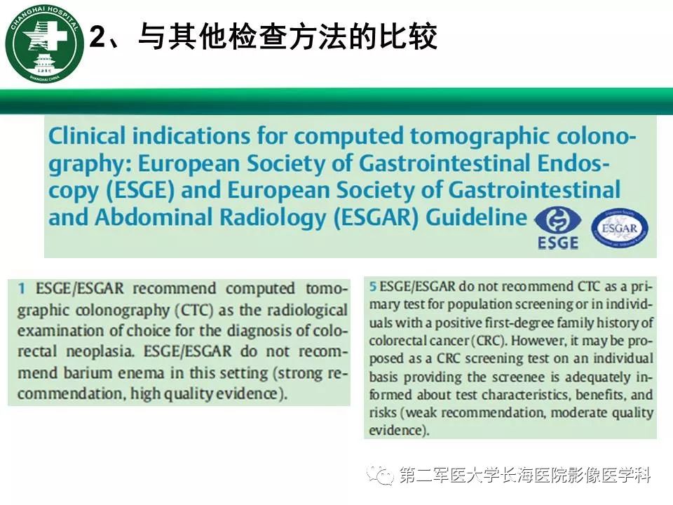 【PPT】CT结肠造影的临床应用