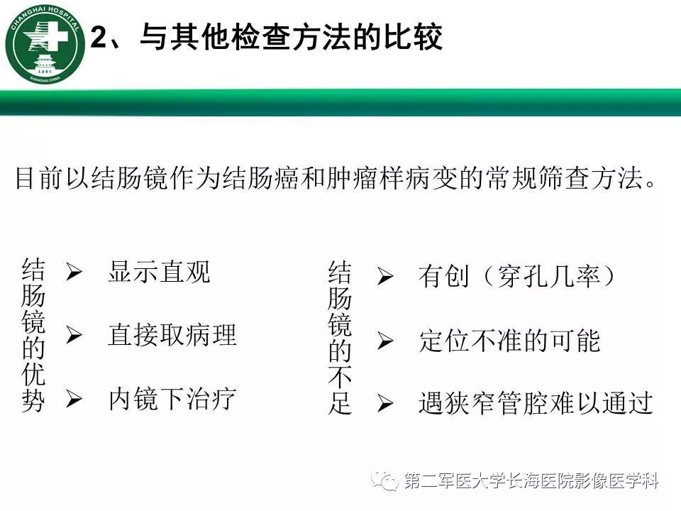 【PPT】CT结肠造影的临床应用