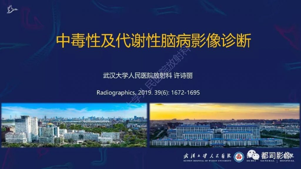 【PPT】中毒性及代谢性脑病影像诊断