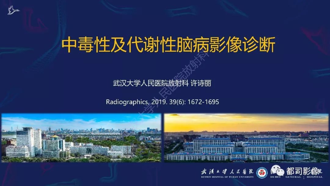 【PPT】中毒性及代谢性脑病影像诊断