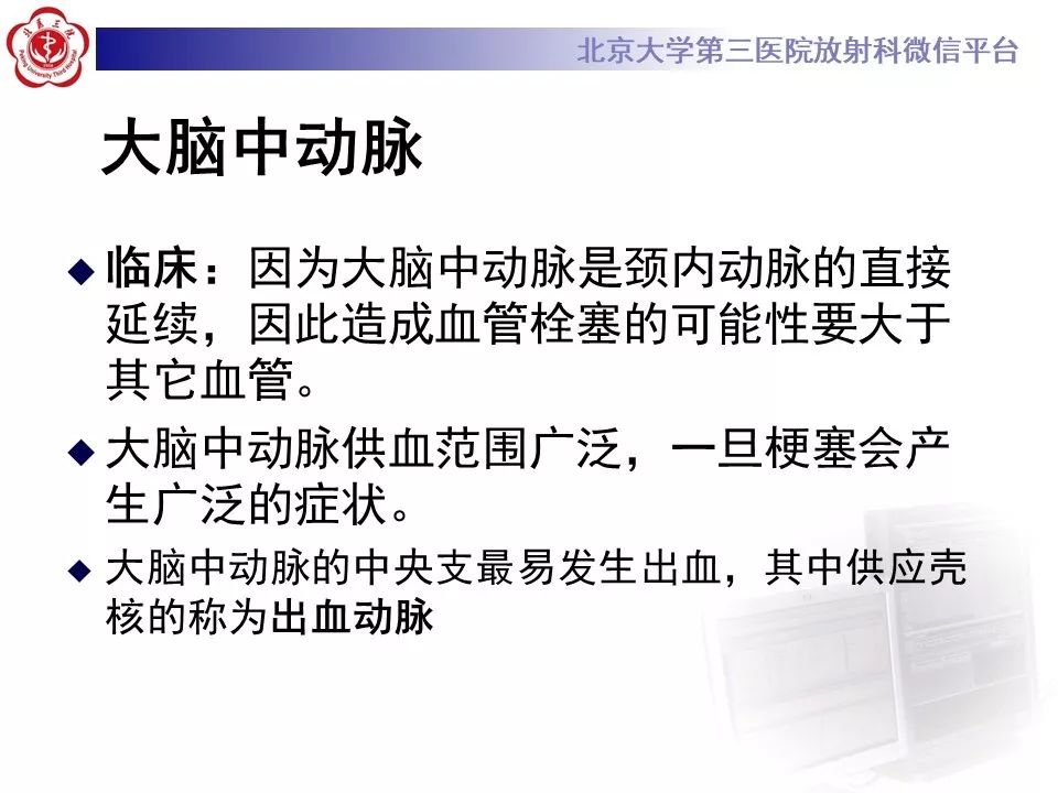 【PPT】脑动脉解剖及供血区分布