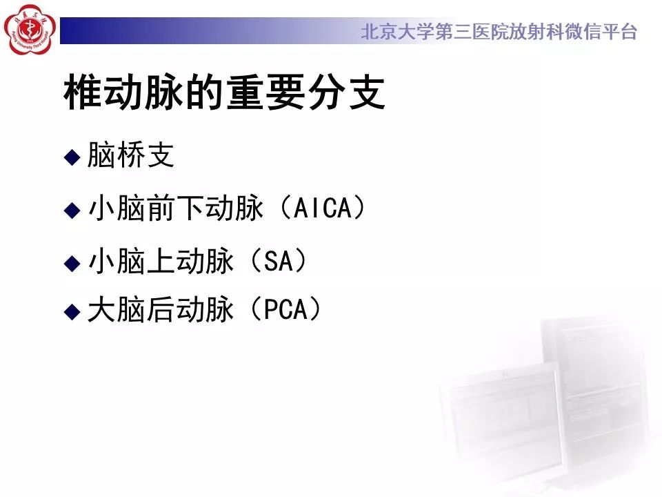 【PPT】脑动脉解剖及供血区分布