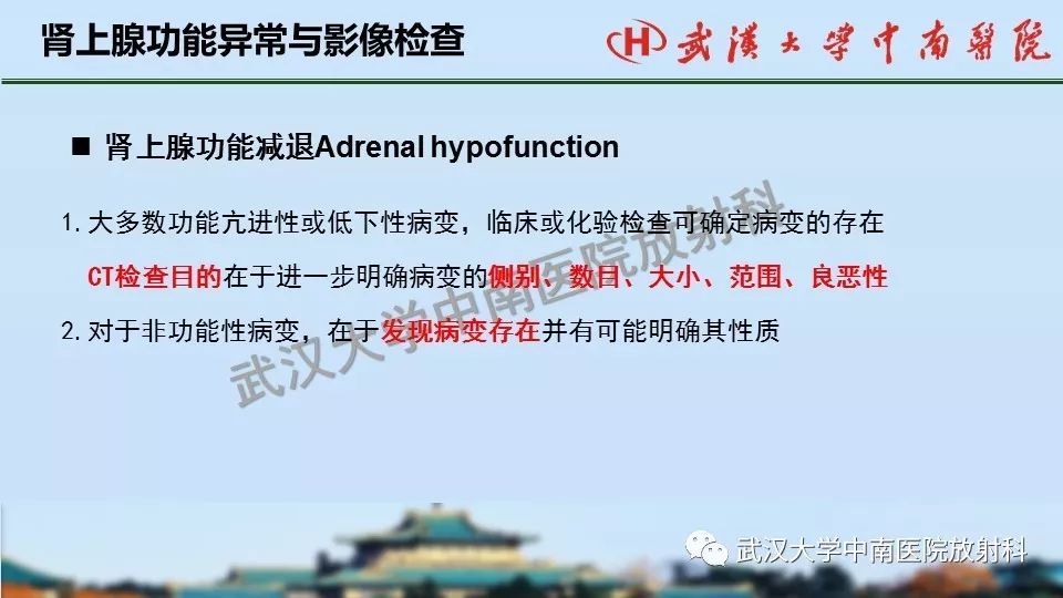 【PPT】肾上腺形态、功能及良恶性肿瘤CT影像诊断