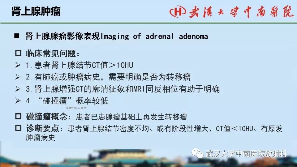 【PPT】肾上腺形态、功能及良恶性肿瘤CT影像诊断