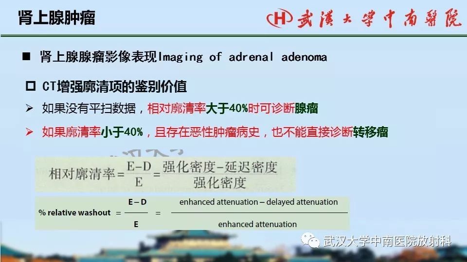 【PPT】肾上腺形态、功能及良恶性肿瘤CT影像诊断