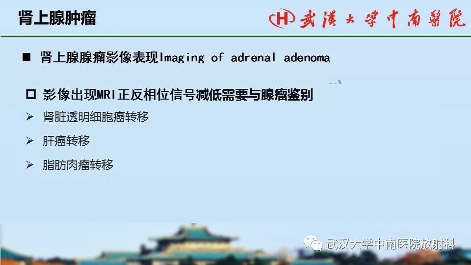 【PPT】肾上腺形态、功能及良恶性肿瘤CT影像诊断
