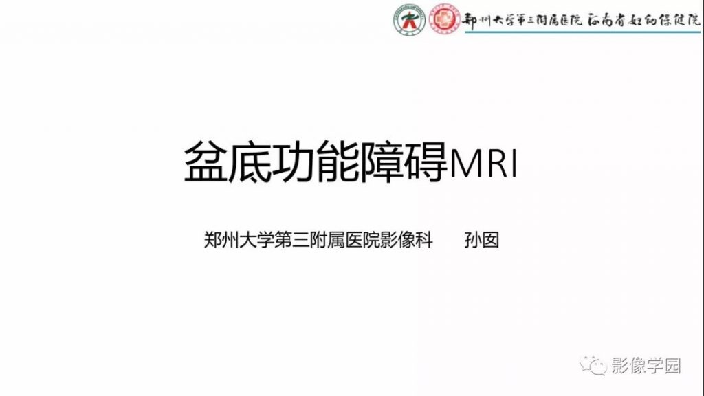 【PPT】盆底功能障碍的MRI表现