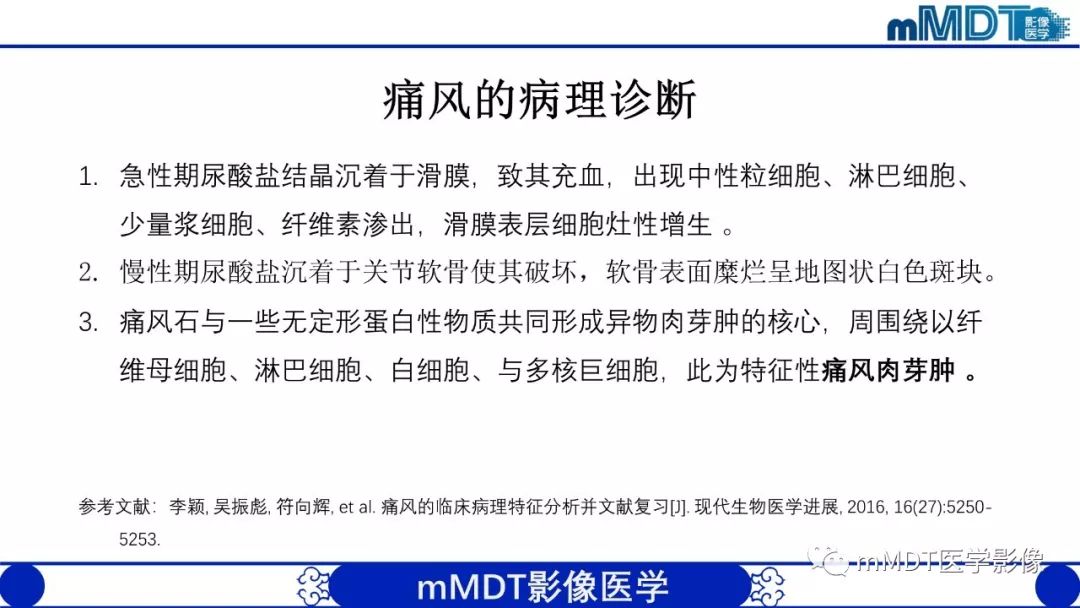 【PPT】痛风的影像学诊断与鉴别