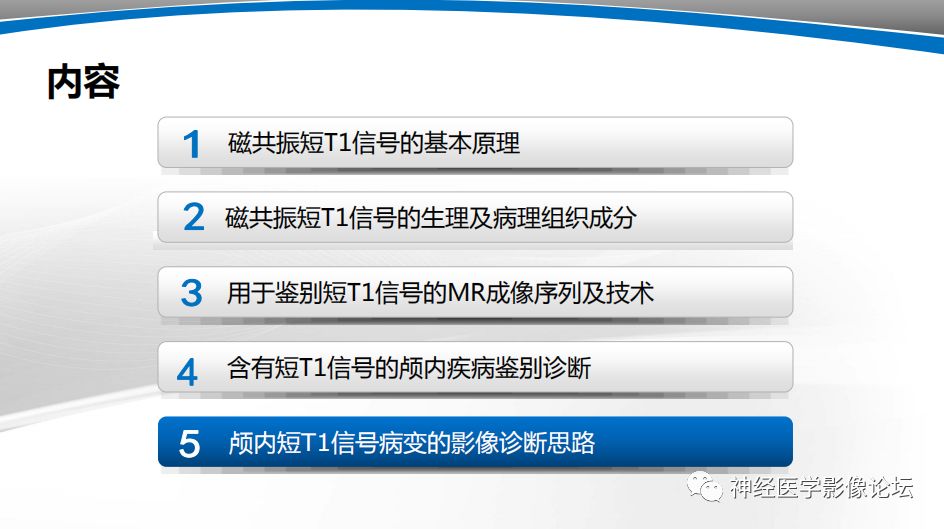 【PPT】颅内短T1信号的MRI鉴别诊断