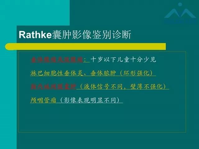 【PPT】儿童Rathke裂囊肿的诊断要点及临床特征