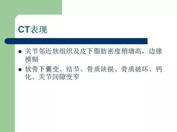 【PPT】痛风的影像表现