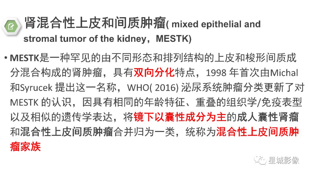 【PPT】肾混合性上皮和间质肿瘤