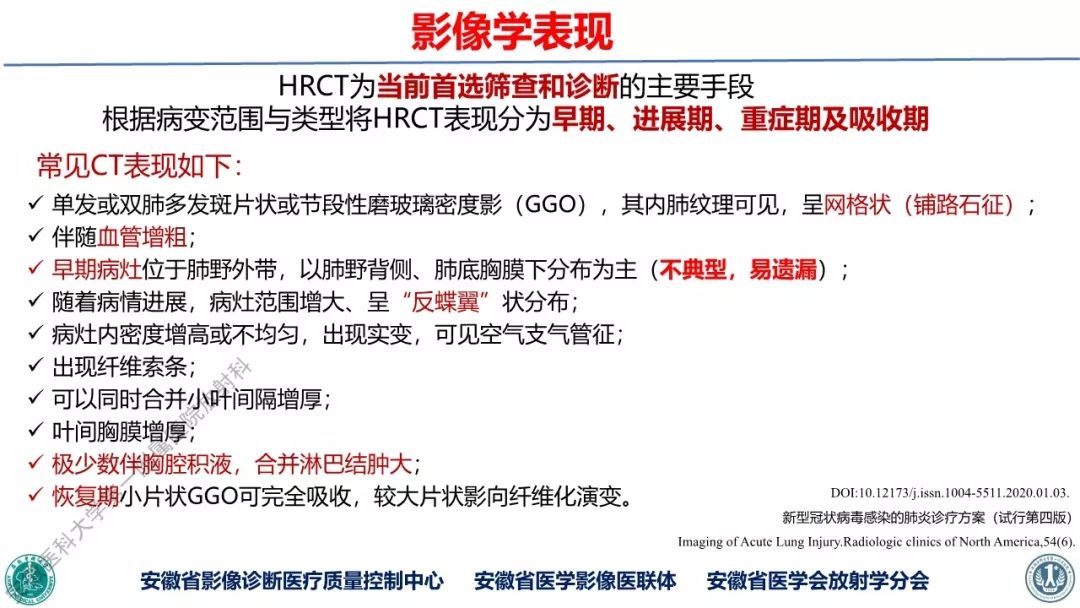 【PPT】新型冠状病毒肺炎影像学诊断
