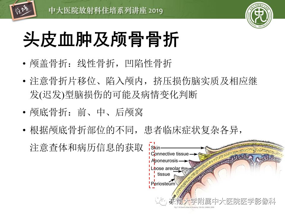 【PPT】成人颅脑损伤影像评估基本原则