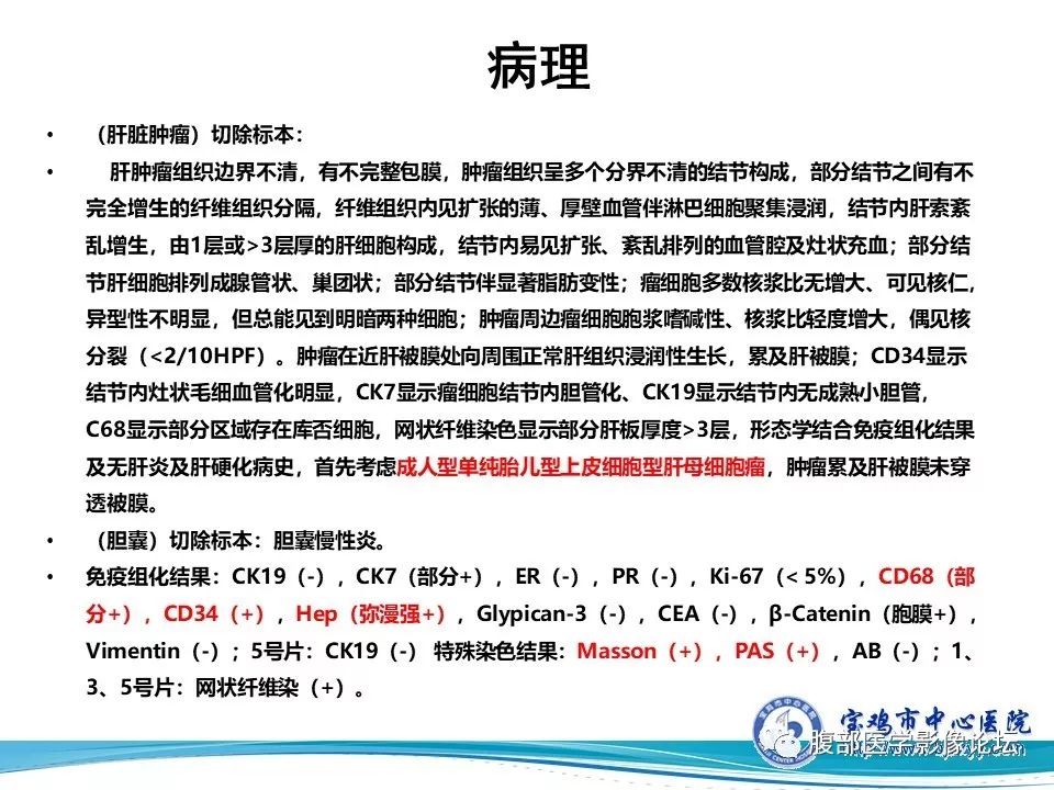 【病例】成人型肝母细胞瘤1例CT及MR
