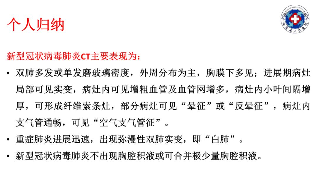 【PPT】20例新型冠状病毒肺炎的CT表现汇总