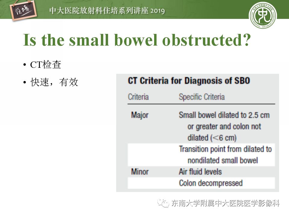 【PPT】小肠梗阻的影像分析及诊断