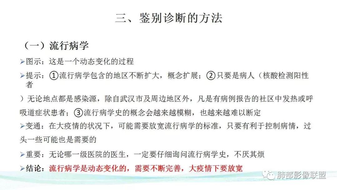 【PPT】新型冠状病毒肺炎的鉴别诊断