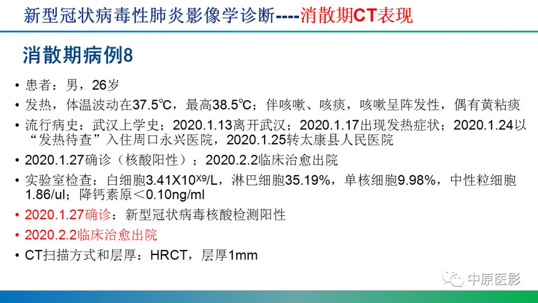 【PPT】新型冠状病毒肺炎影像学诊断浅析