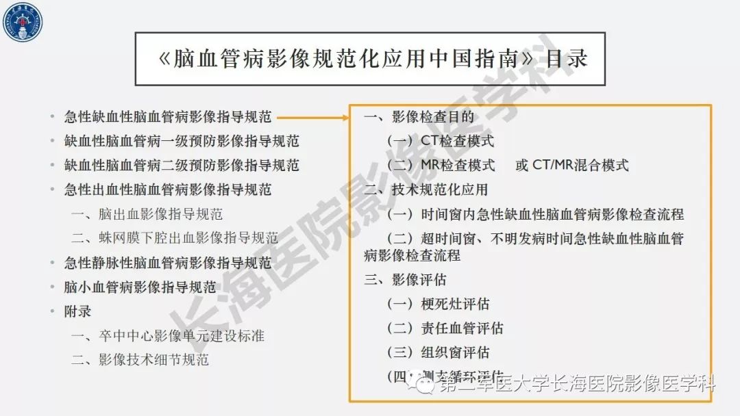 【PPT】2019中国《急性缺血性脑血管病影像指导规范》解读