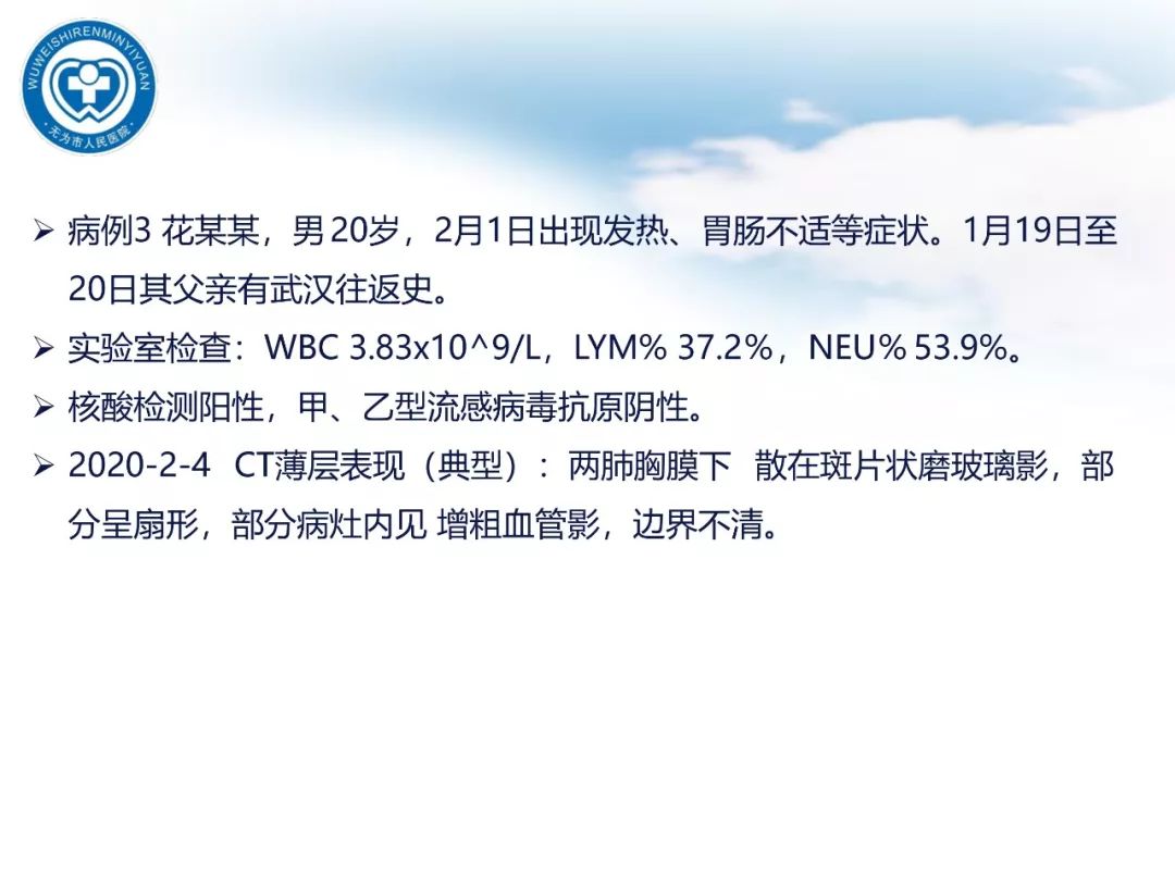【PPT】新型冠状病毒肺炎影像学病例汇报