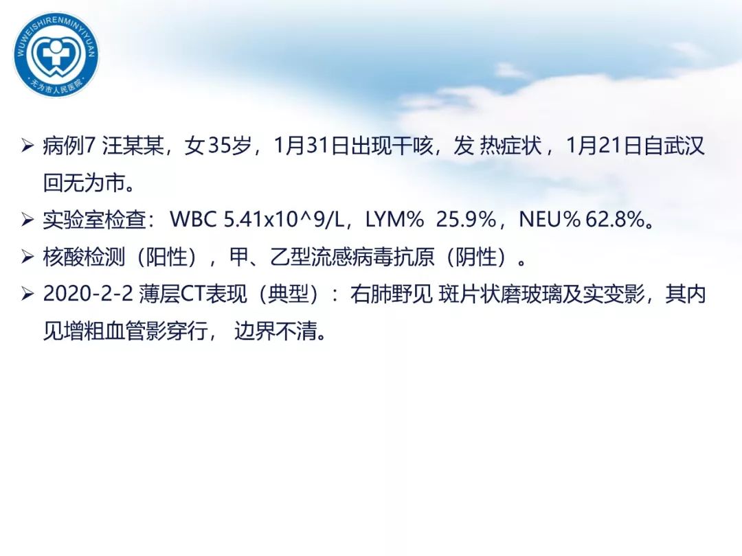 【PPT】新型冠状病毒肺炎影像学病例汇报