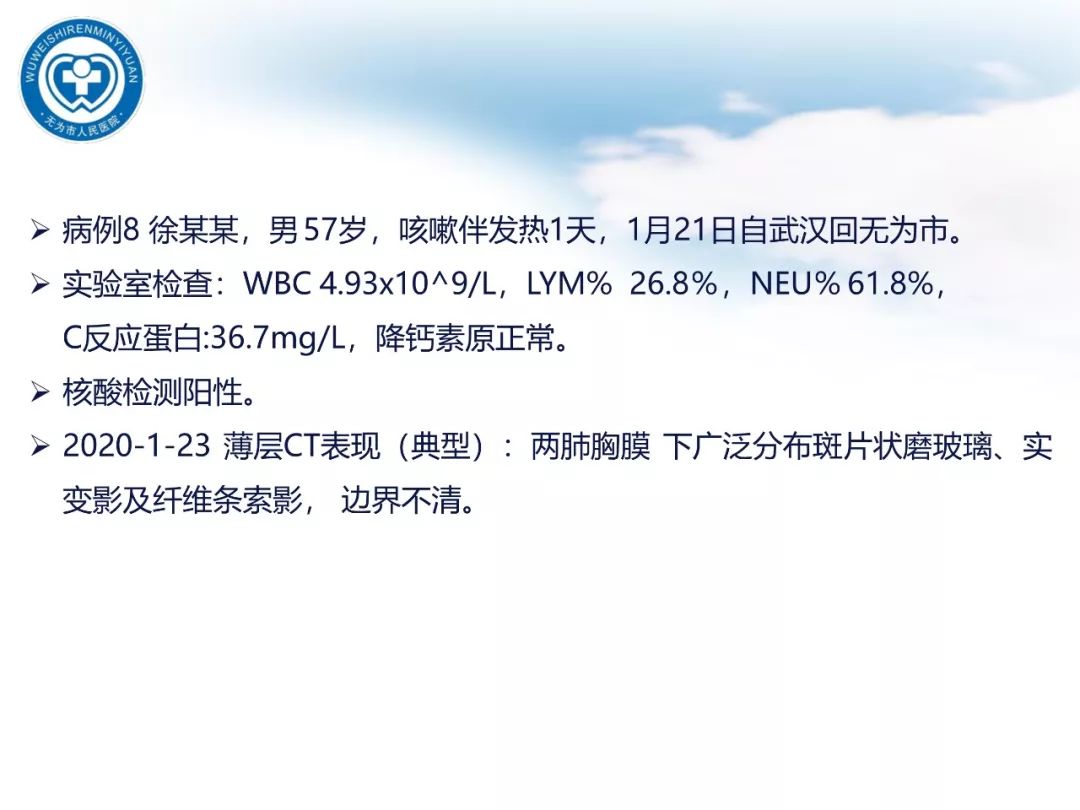 【PPT】新型冠状病毒肺炎影像学病例汇报